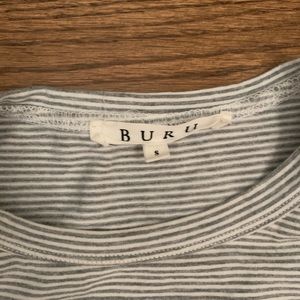 Womens Buru puffed sleeve striped top